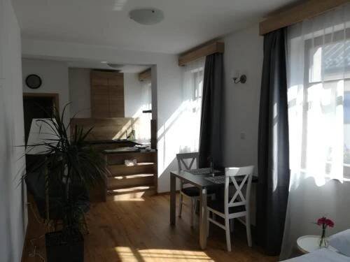 Postel nebo postele na pokoji v ubytování Apartmány U Holubů