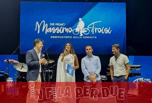 CinemaFiction ospite del premio Massimo Troisi per la presentazione del teaser del Film ” In fila per due “
