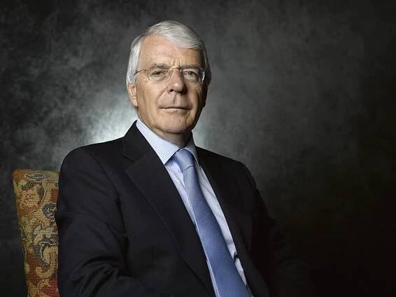 Sir John Major Portrait Sitting