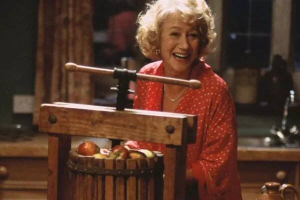 Helen Mirren prepares for shot