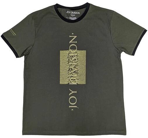 Joy Division tričko, Blended Pulse Ringer Khaki Green, pánské | Musicwear - Trička, mikiny