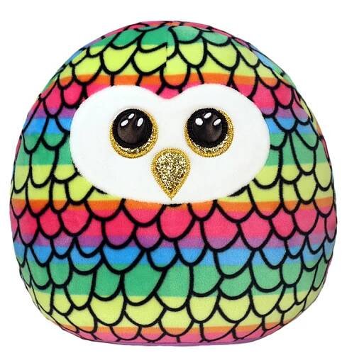 Ty Squish-a-Boos Owen - duhová sova, 22 cm                    