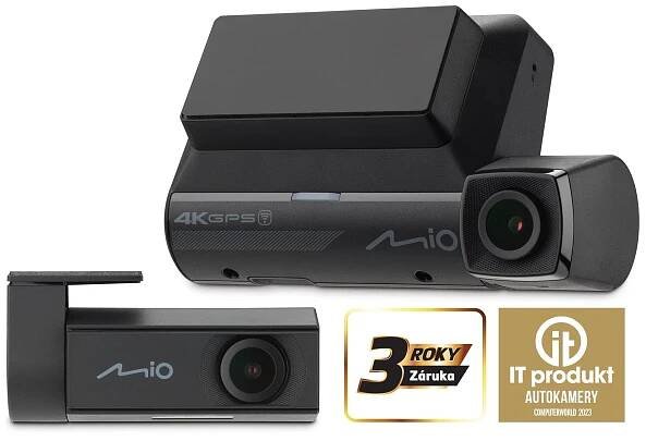 Kamera do auta MIO MiVue 955W DUAL 4K, HDR, LCD 2,7" - 2din.cz