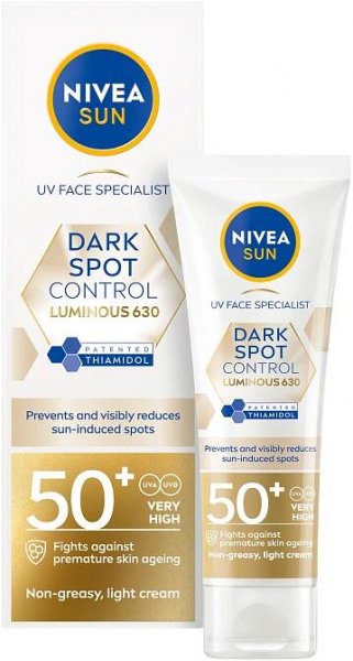 NIVEA Sun Luminous630 Pleťový krém na opalování SPF50+ 40 ml