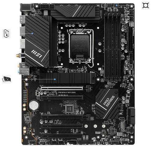 msi pro B760-p ddr4 wifi stable features