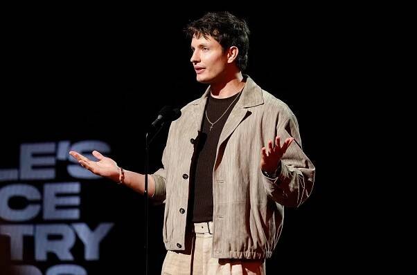 Matt Rife speaks during the 2024 People's Choice Country Awards at Grand Ole Opry House on Sept. 26, 2024 in Nashville, Tennessee.