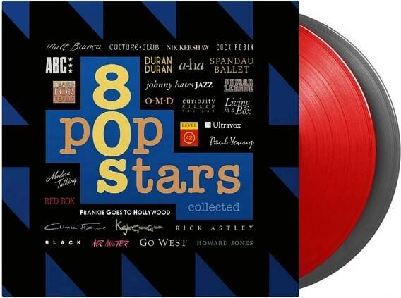 80s Pop Stars Collected Limited Coloured Red & Silver Vinyl - 2Vinyl LP