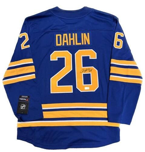 Rasmus Dahlin Signed Sabres Authentic Fanatics Blue Jersey TSE Buffalo 