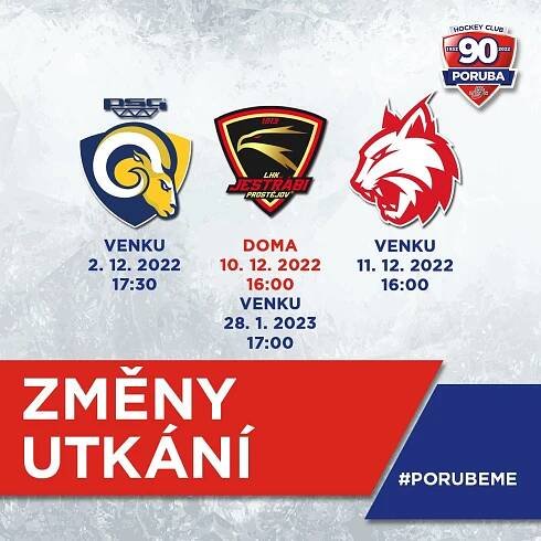 POZOR ZMĚNY: Rozpis prosincových utkání HC RT TORAX Poruba 2011 nabírá kosmetických úprav | HC RT TORAX Poruba