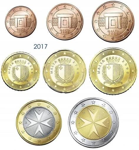 Euro set Malta mincovní sada x 8 2017