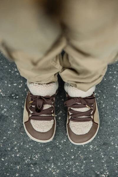 Barefoot zimní tenisky TEDDY Brown | SHAPEN barefoot