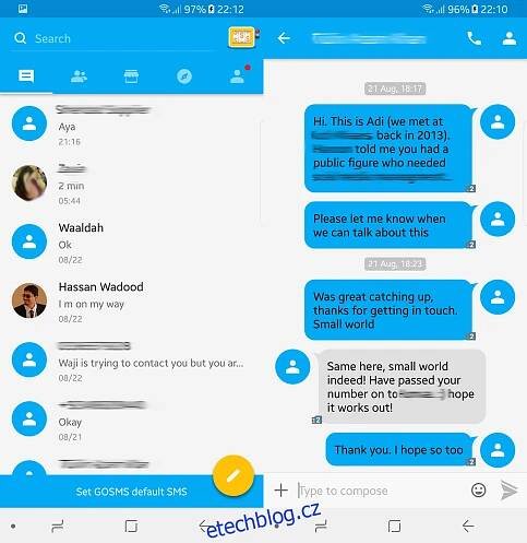 8 nejlepších aplikací pro textové zprávy pro Android