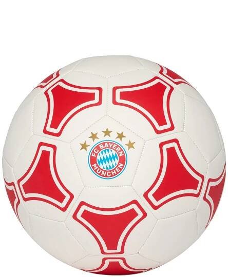 Fotbalový míč FC Bayern Mnichov, bílý, vel. 5