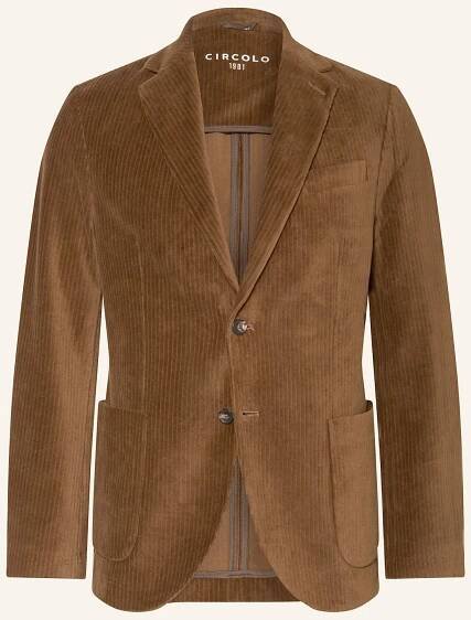 Circolo 1901 Pánské Manšestrové Sako Slim Fit, hnědá, 50