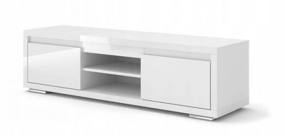 Televizní stolek NORDIC BIANCO III lak bílý lesk