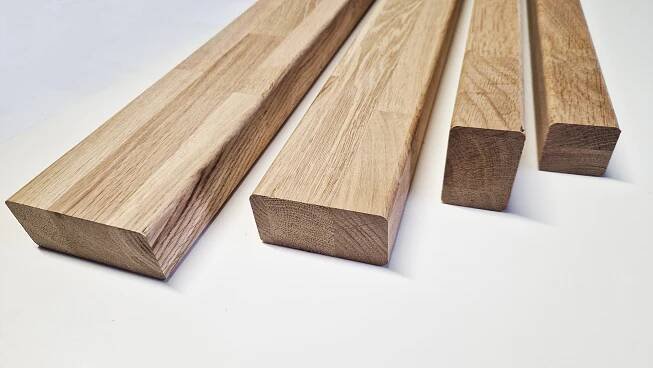 Dubový hranol 80x40mm  3,0m