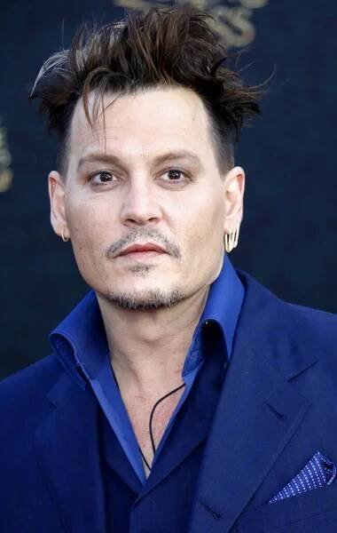 Johnny Depp at the Los Angeles premiere of 'Alice Through The Looking Glass' held at the El Capitan Theater in Hollywood, USA on May 23, 2016. — Stock Image