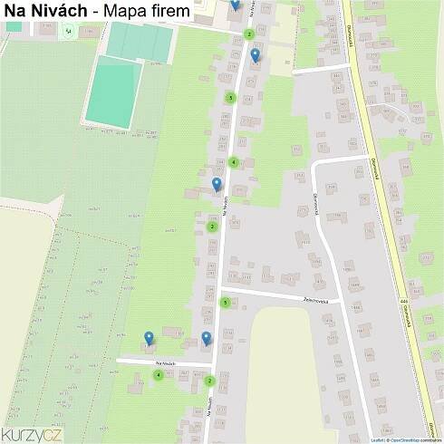 Na Nivách - mapy | Kurzy.cz