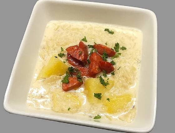 Staročeská polévka couračka s klobásou recept