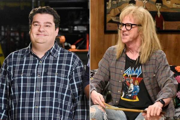 Bobby Moynihan reveals he 'stole so many props' from SNL, including Dana Carvey's Garth drumsticks