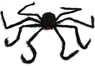Halloweenský velký plyšový pavouk 125 x 8 cm