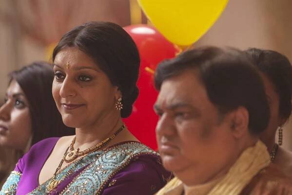 ALL IN GOOD TIME, from left: Meera Syal, Harish Patel, 2012.