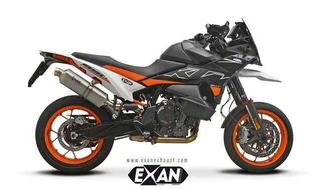 Moto výfuk EXAN KTM 890 SMT 2023 X-RALLY TITANIUM