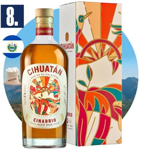 8. místo Rum Cihuatan Cinabrio 12yo z El Salvadoru