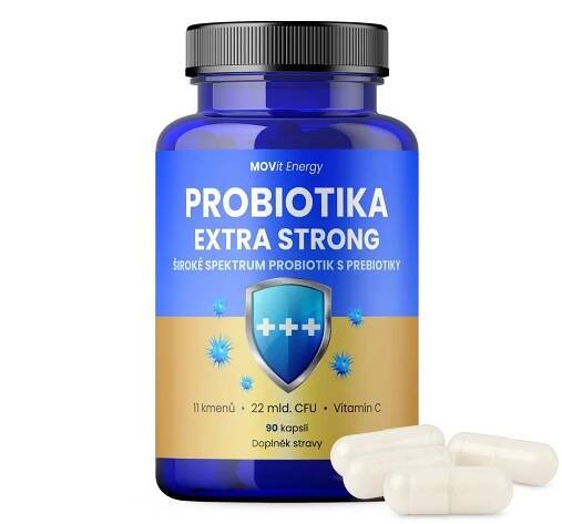 MOVit Probiotika EXTRA STRONG, 90 kapslí