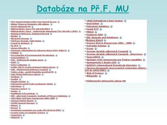PPT - Zdroje a vyhledávání informací pro vědeckou práci PowerPoint Presentation - ID:4410589