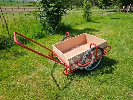 Vozík dvoukolák Optimus 89x63x25cm, nosnost 240kg Strend Pro 212543 - dřevěná korba, kárka