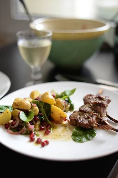 Orientalischer Kartoffelsalat mit Avocado und Lamm – Dining Tales