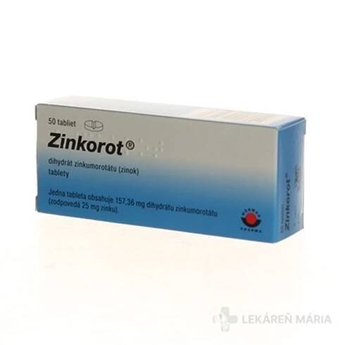 Zinkorot tablety 25 mg 50 ks