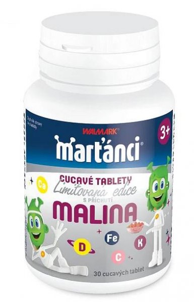Marťánci Cucavé tablety malina 30 tablet