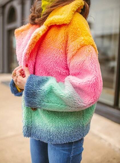 Rainbow Ombre Coat - Much Love, Sophie