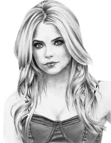 Graphite pencil – Angelique