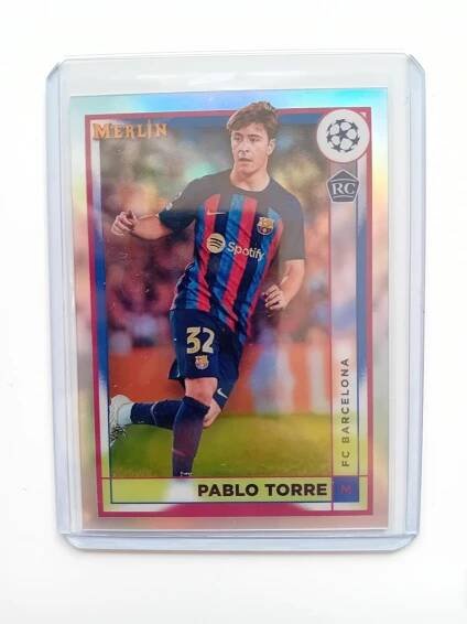 Pablo Torre - Rookie - Refractor - Barcelona FC - 22/23 Topps Merlin