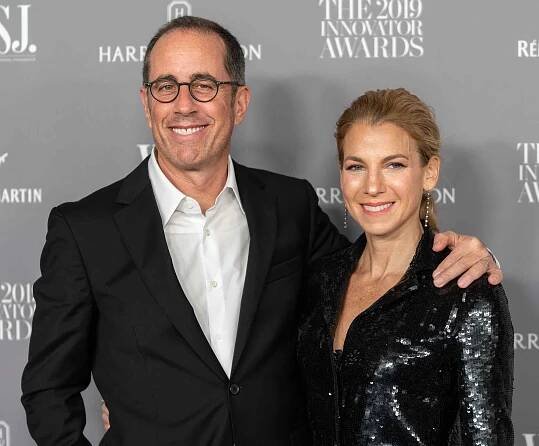 Jerry Seinfeld and Jessica Seinfeld attend the WSJ Mag 2019 Innovator Awards on Nov. 06, 2019, in New York City