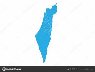 Mapa Izraele Palestiny Vysoce Detailní Vektorová Mapa Izrael Palestina Stock Vector od © PeaceDeposit 195968048