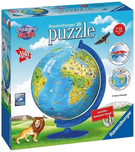 Ravensburger 3D dětský globus anglický 180 dílků