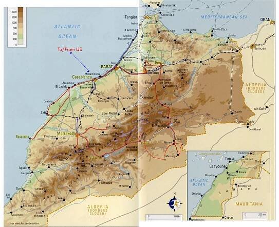 Maps of Morocco | Collection of maps of Morocco | Africa | Mapsland | Maps of the World