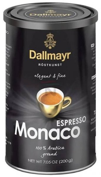 Dallmayr Espresso Monaco dóza mletá Káva 200 g ⇒ 119 Kč - Dallmayr mletá káva