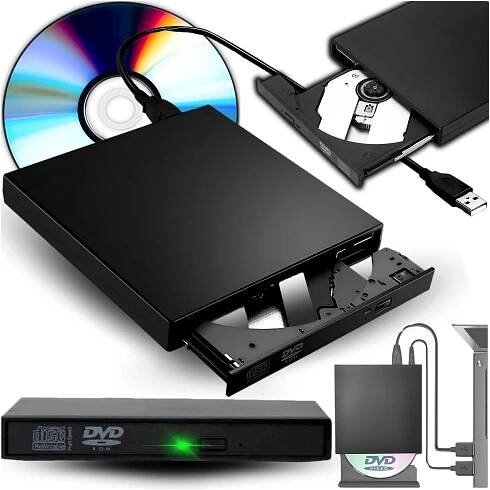 EXTERNÍ MECHANIKA CD-R DVD RV USB pro notebook Přenosný přehrávač