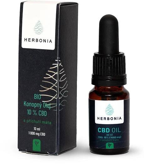 Herbonia Konopný Olej Máta- 10 % CBD
