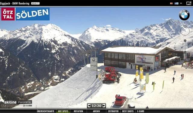 Panorama webcam mit 3D rendered Objekt