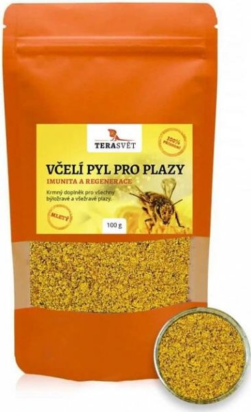 Terasvět Včelí pyl pro plazy rouskovaný mletý 100 g
