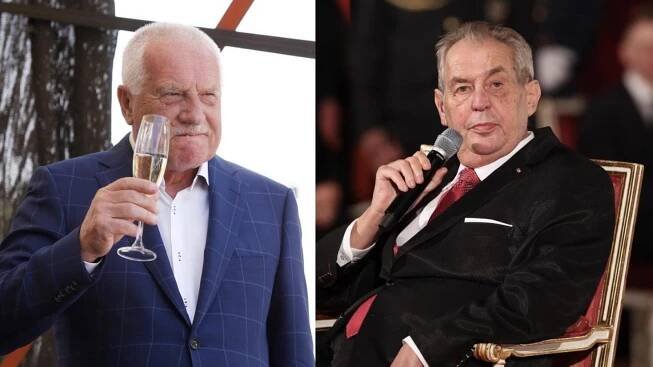 Václav Klaus má narozeniny: Exprezidentovi popřál i současný prezident Miloš Zeman
