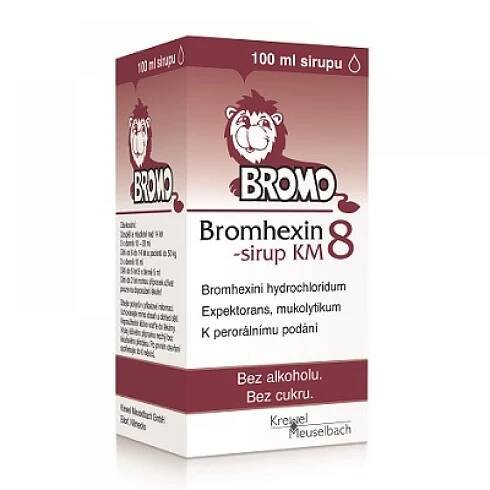 Příbalový leták - BROMHEXIN 8 KM sirup 100 ml - Lékárna.cz