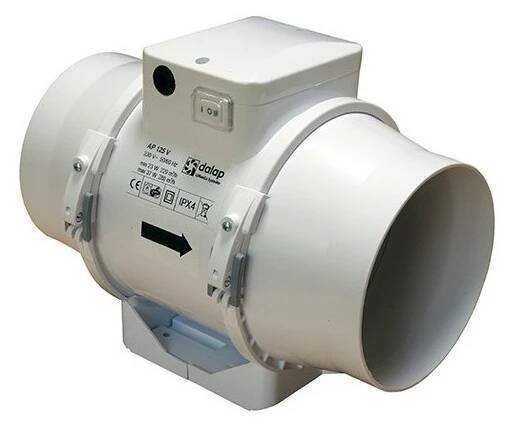 Dalap AP 125 S ventilátor do potrubí s vypínačem
