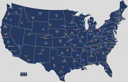USA Members Map - ABF Heaven